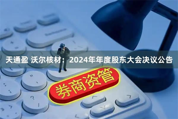 天通盈 沃尔核材：2024年年度股东大会决议公告