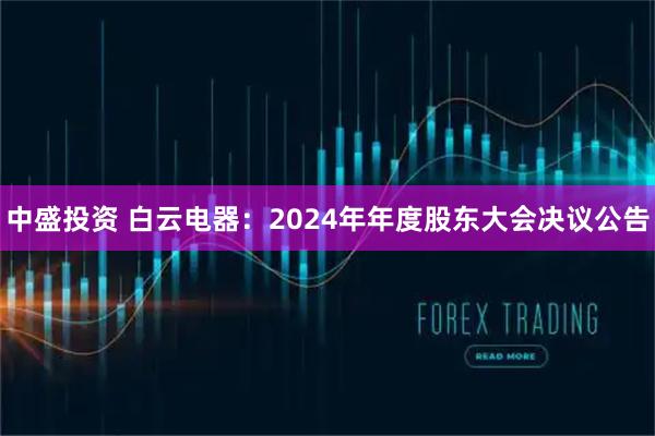 中盛投资 白云电器：2024年年度股东大会决议公告