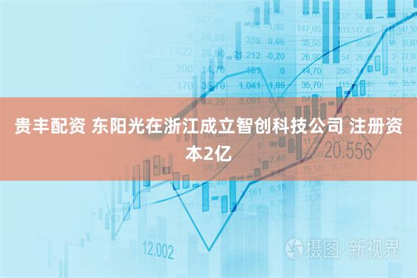 贵丰配资 东阳光在浙江成立智创科技公司 注册资本2亿